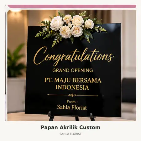 Papan Bunga Akrilik Tegal Kota